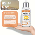 SEYHZE 3pcs Day/Night Vitamin C And Retinol Serum Set with Hyaluronic Acid